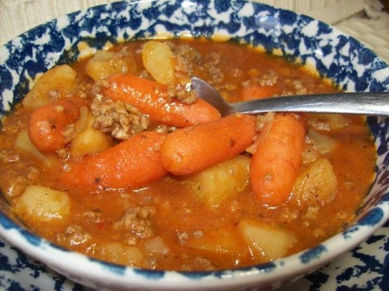 Ground Beef Stew
 Crock Pot Ground Beef Stew