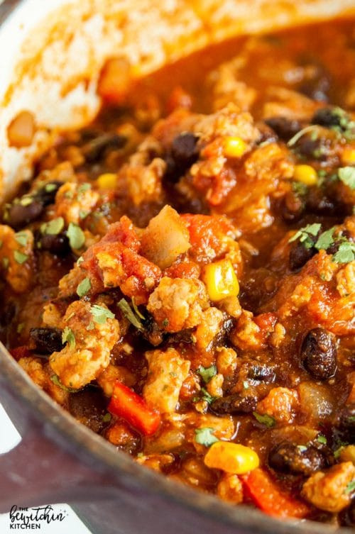 Ground Chicken Chili
 Clean Eating Chicken Chili with Video