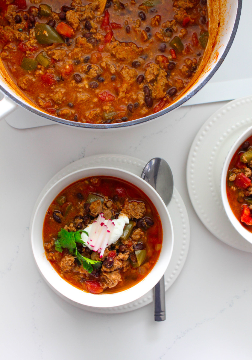 Ground Chicken Chili
 Black Bean and Ground Chicken Chili foodbyjonister