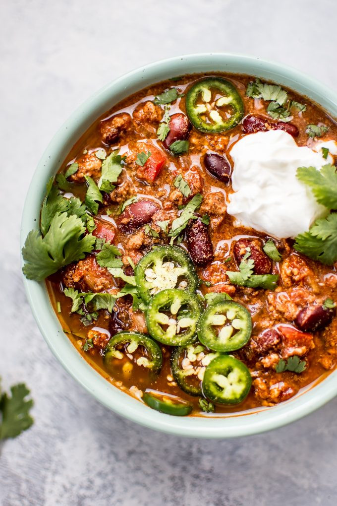 Ground Turkey Chili Recipe
 Crockpot Turkey Chili • Salt & Lavender