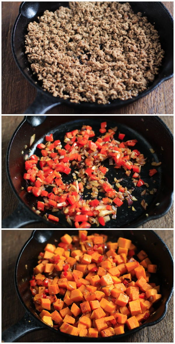 Ground Turkey Meal Prep
 Ground Beef Zucchini Sweet Potato Skillet Meal Prep