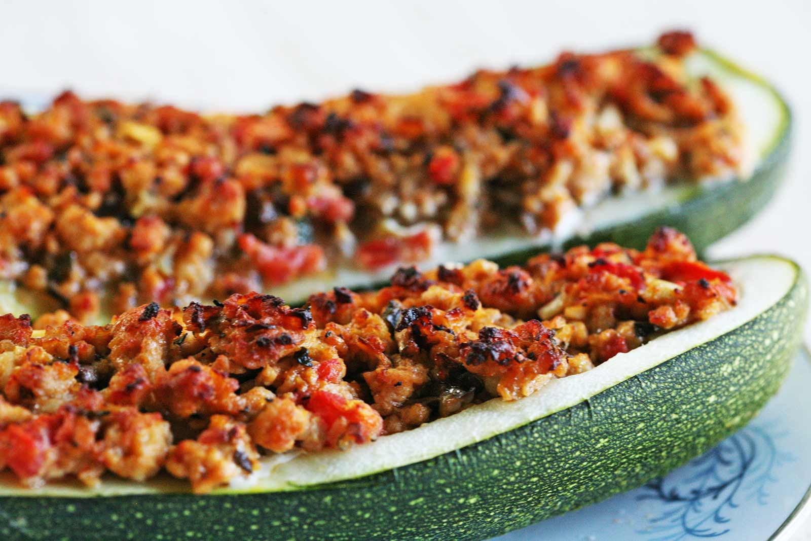 Ground Turkey Sausage
 Stuffed Zucchini with Turkey Sausage Recipe