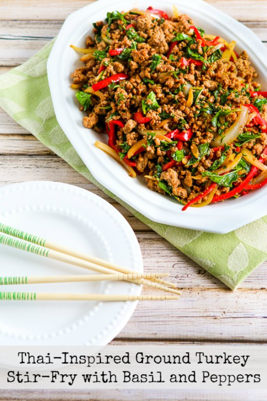 Ground Turkey Stir Fry
 Thai Inspired Ground Turkey Stir Fry with Basil and