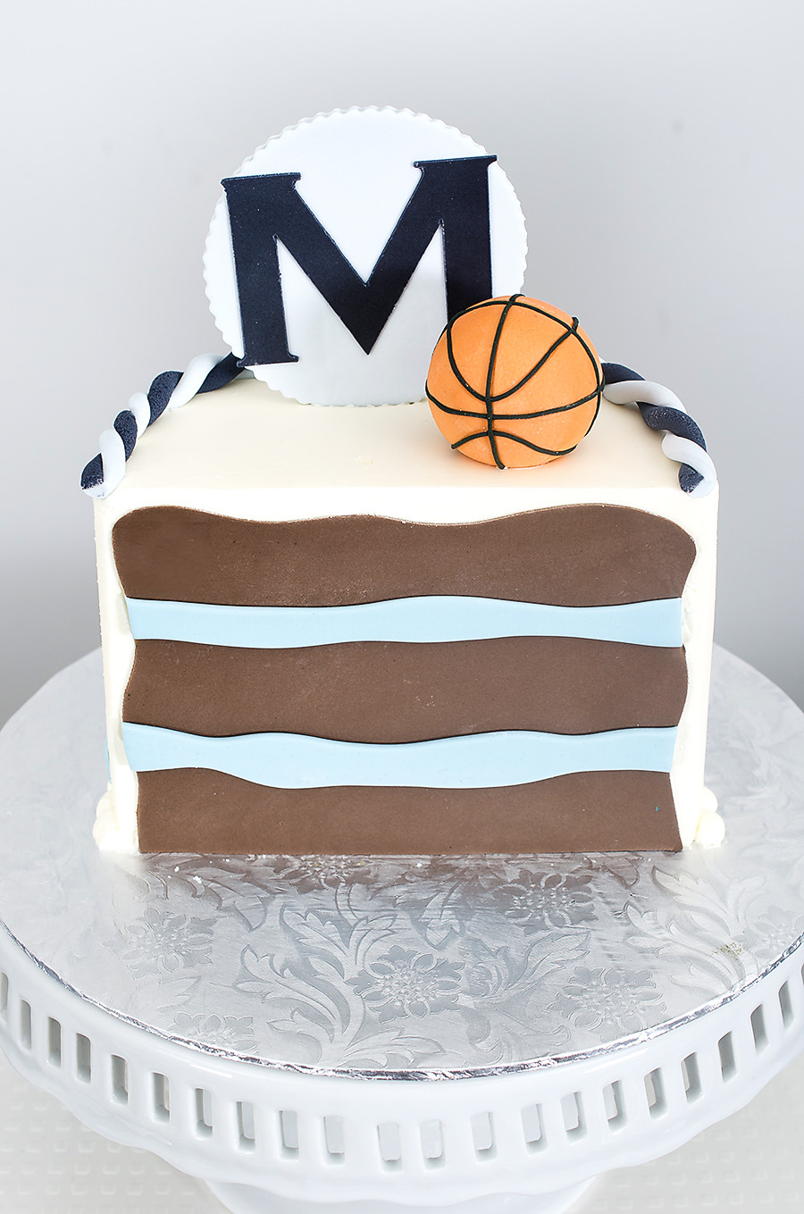 Half Birthday Cake
 "Half" Time Basketball Birthday Party