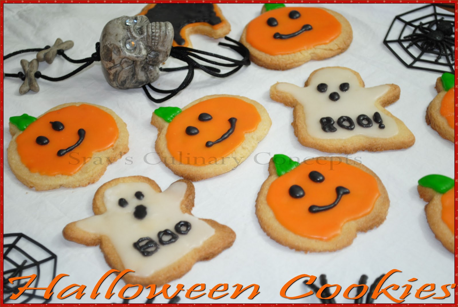 Halloween Sugar Cookies
 Srav s Culinary Concepts Halloween Sugar Cookies with