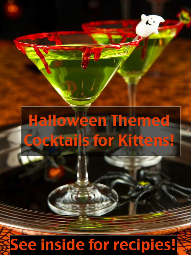 Halloween Themed Drinks
 Halloween themed cocktails for kittens – The Chateau