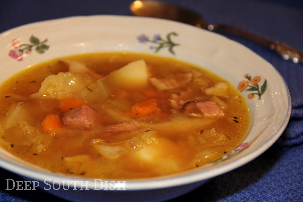 Ham And Cabbage Soup
 Deep South Dish Ham and Cabbage Soup