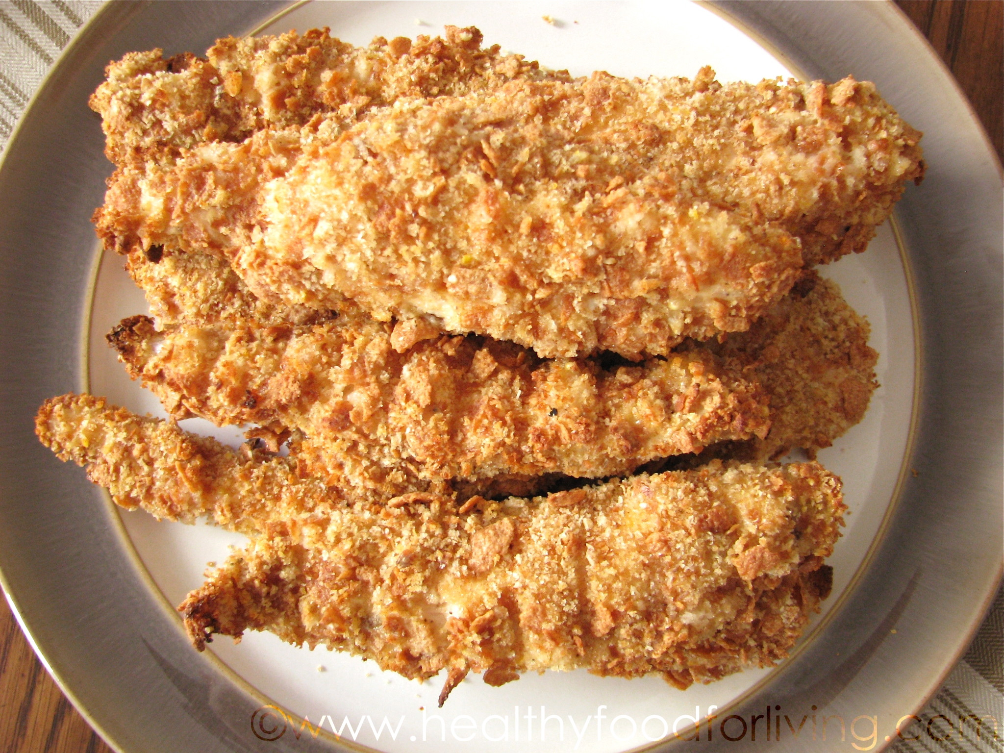 Healthy Baked Chicken Strips
 Crispy Baked Chicken Tenders