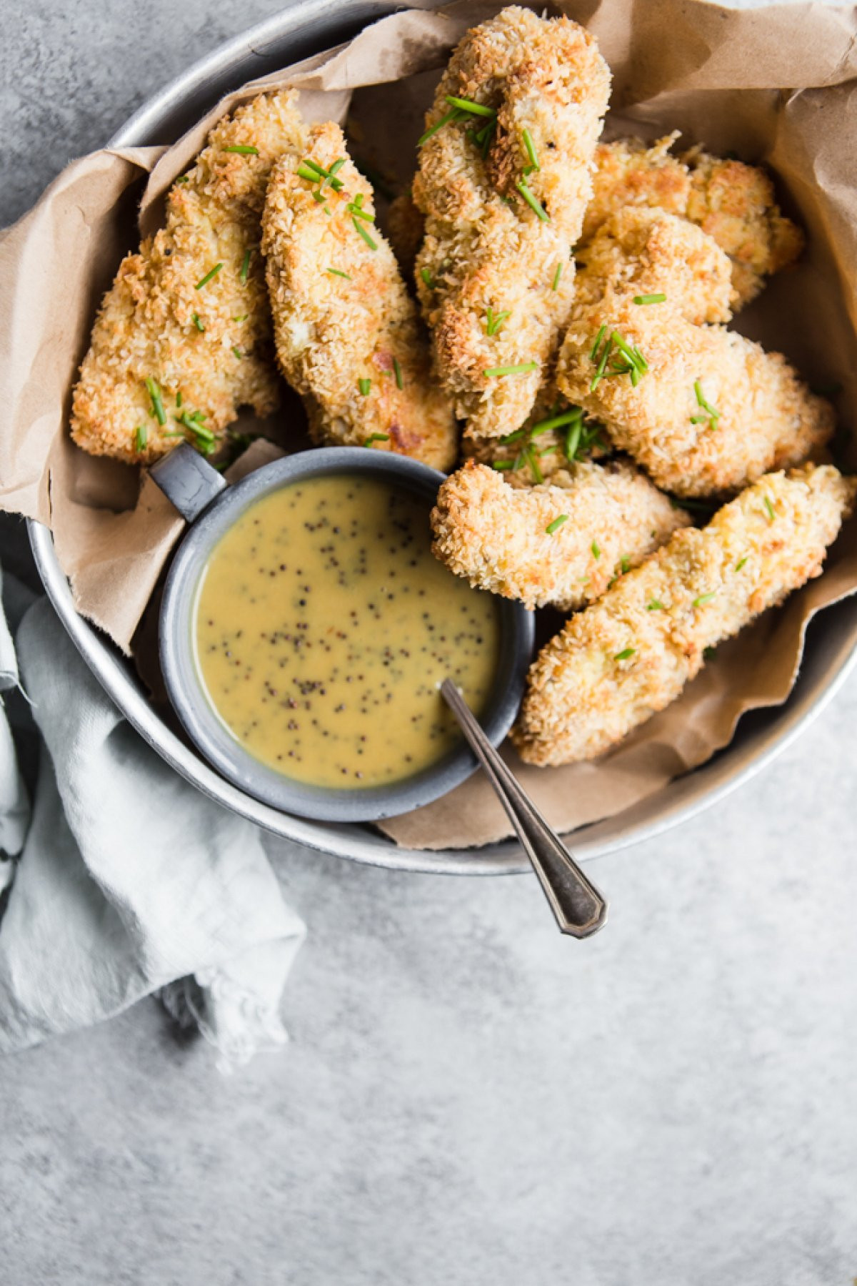 Healthy Baked Chicken Tenders
 Healthy Baked Chicken Tenders with Honey Mustard…