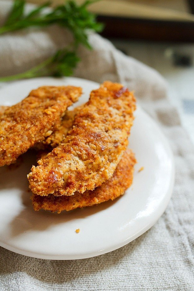 Healthy Baked Chicken Tenders
 Paleo Gluten Free Baked Chicken Tenders