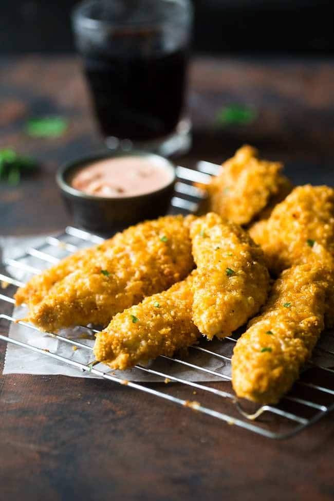 Healthy Baked Chicken Tenders
 Mexican Baked Chicken Tenders