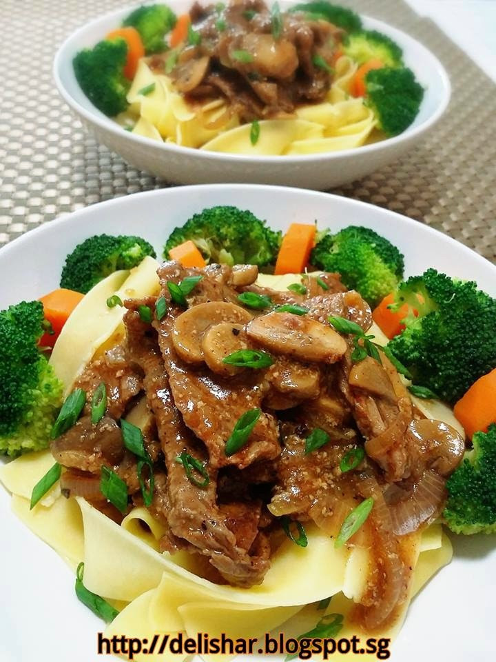 Healthy Beef Stroganoff
 Healthier Beef Stroganoff