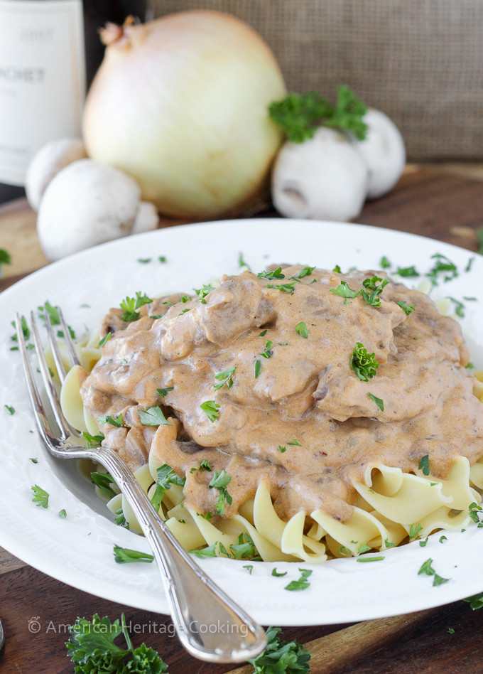 Healthy Beef Stroganoff
 Healthy Beef Stroganoff A familiar favorite lightened