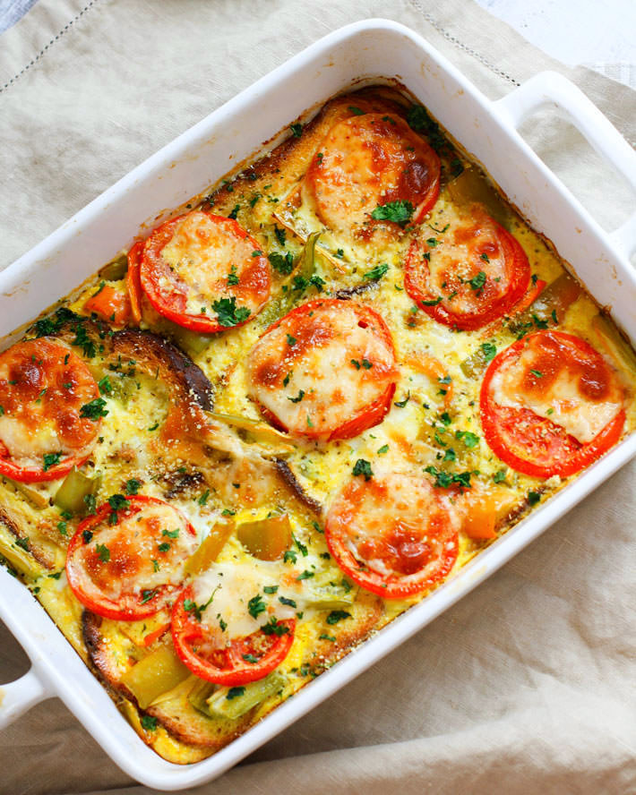 Healthy Breakfast Bake
 Hatch Green Chile and Tomato Egg Casserole Gluten Free