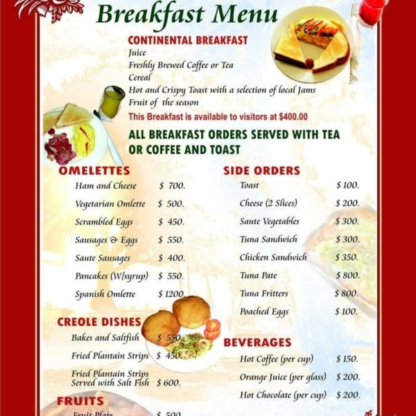 Healthy Breakfast Menu
 Healthy Restaurant Menu Ideas – Liss Cardio Workout Within