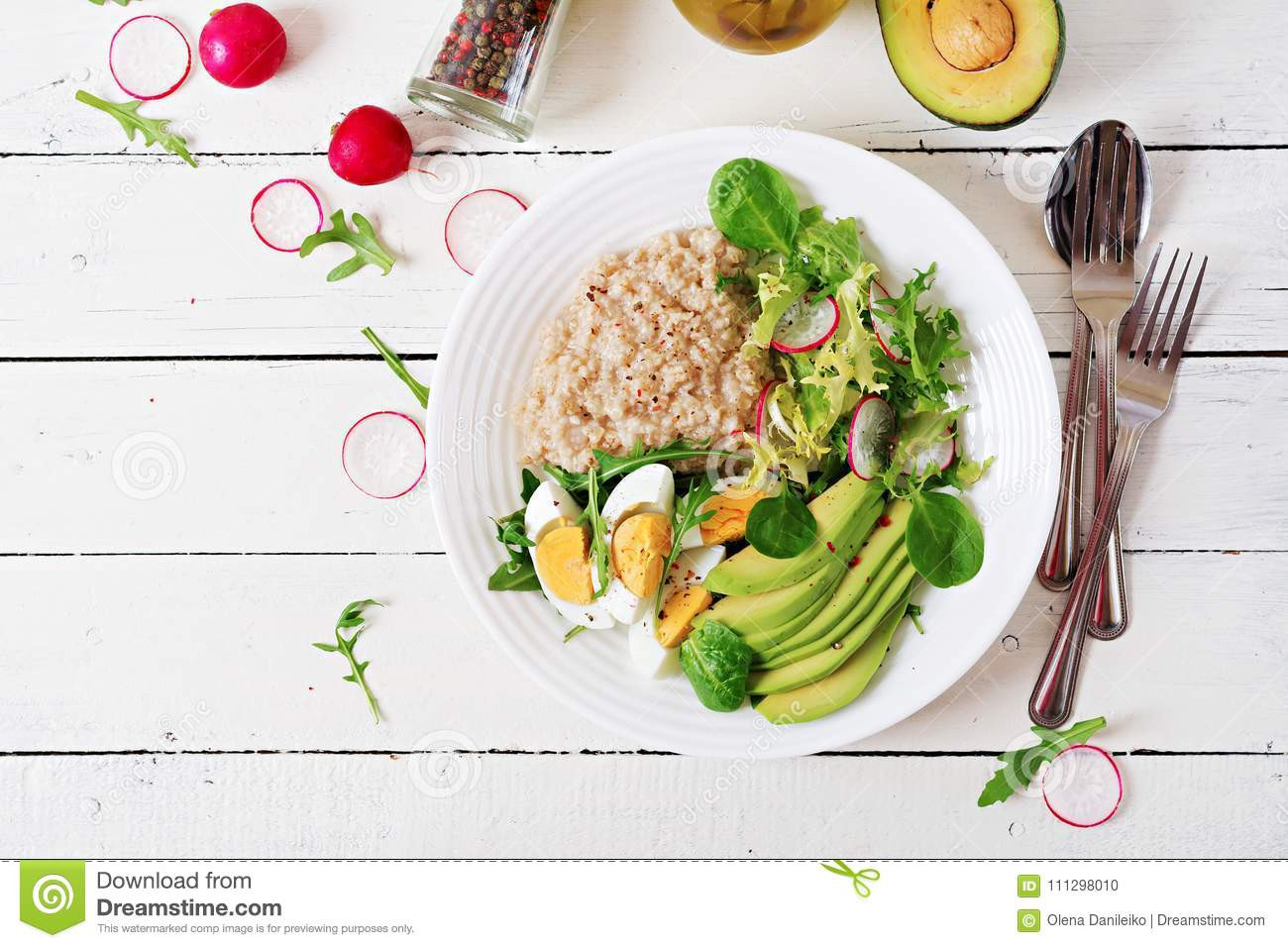 Healthy Breakfast Menu
 Healthy Breakfast Dietary Menu Oatmeal Porridge And