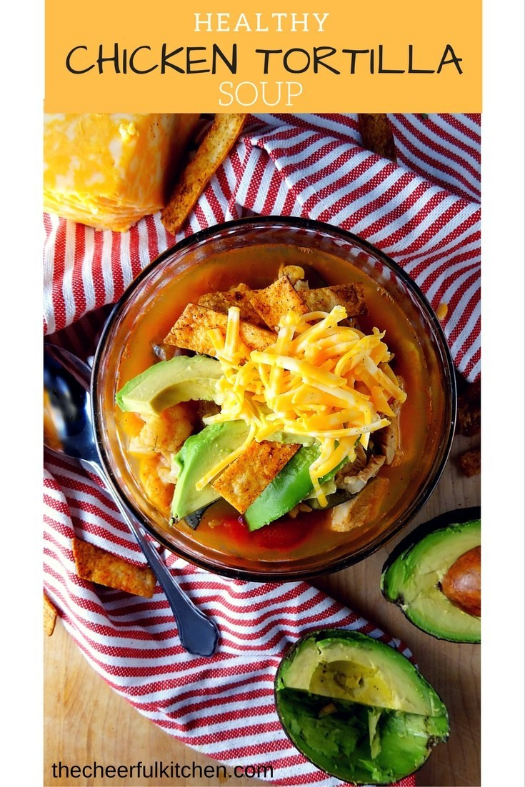 Healthy Chicken Tortilla Soup
 Healthy Chicken Tortilla Soup