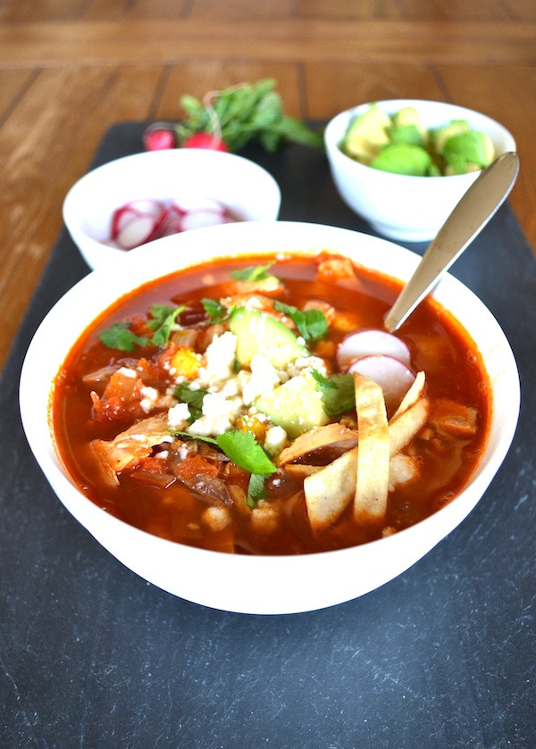 Healthy Chicken Tortilla Soup
 Chicken tortilla soup