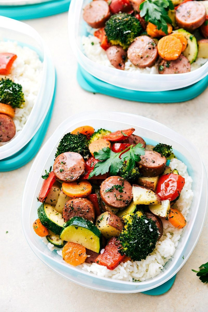 Healthy Dinner Options
 e Pan Healthy Italian Sausage & Veggies