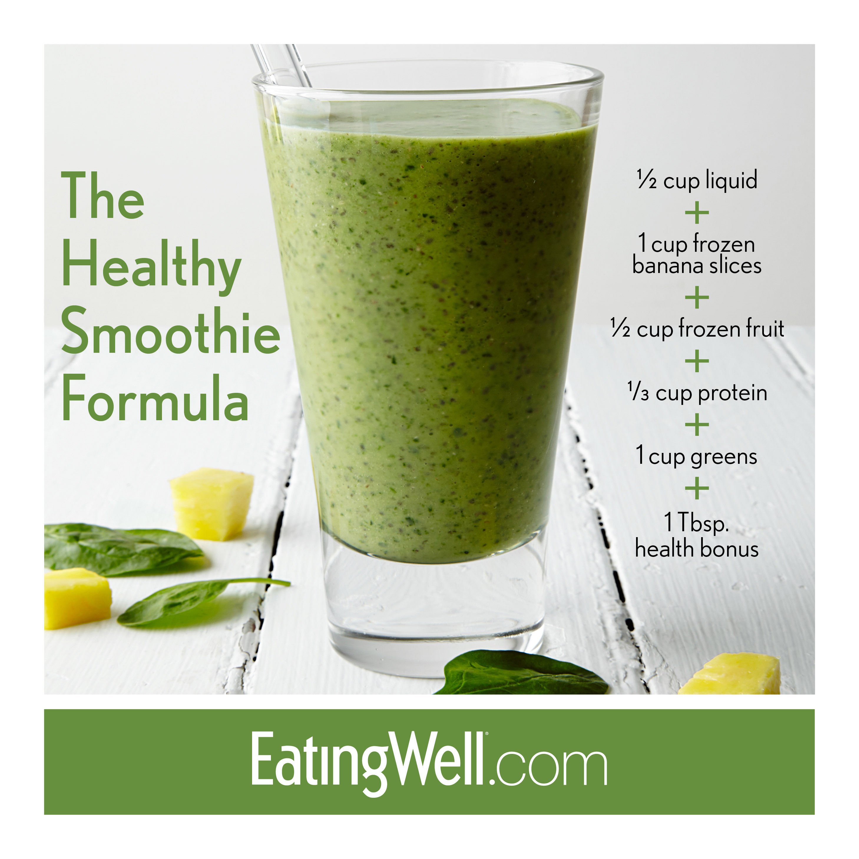 Healthy Green Smoothies
 The Ultimate Green Smoothie Recipe EatingWell