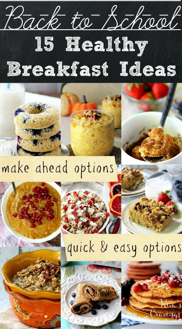 Healthy Make Ahead Breakfast Recipes
 Healthy Back to School Breakfast Ideas