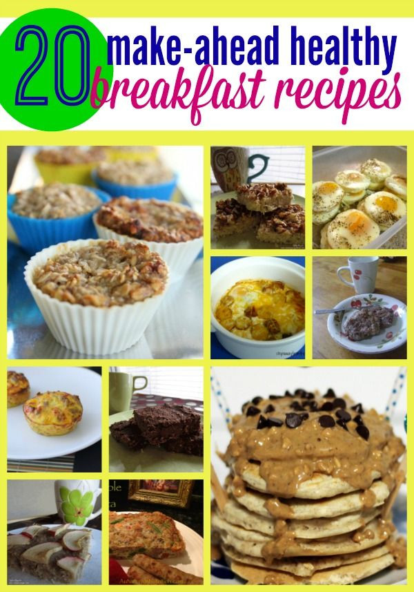 Healthy Make Ahead Breakfast Recipes
 Make ahead healthy breakfast recipes – perfect for those