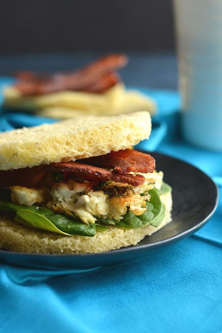 Healthy No Carb Breakfast
 Low Carb Breakfast Sandwich Paleo GF Keto Skinny