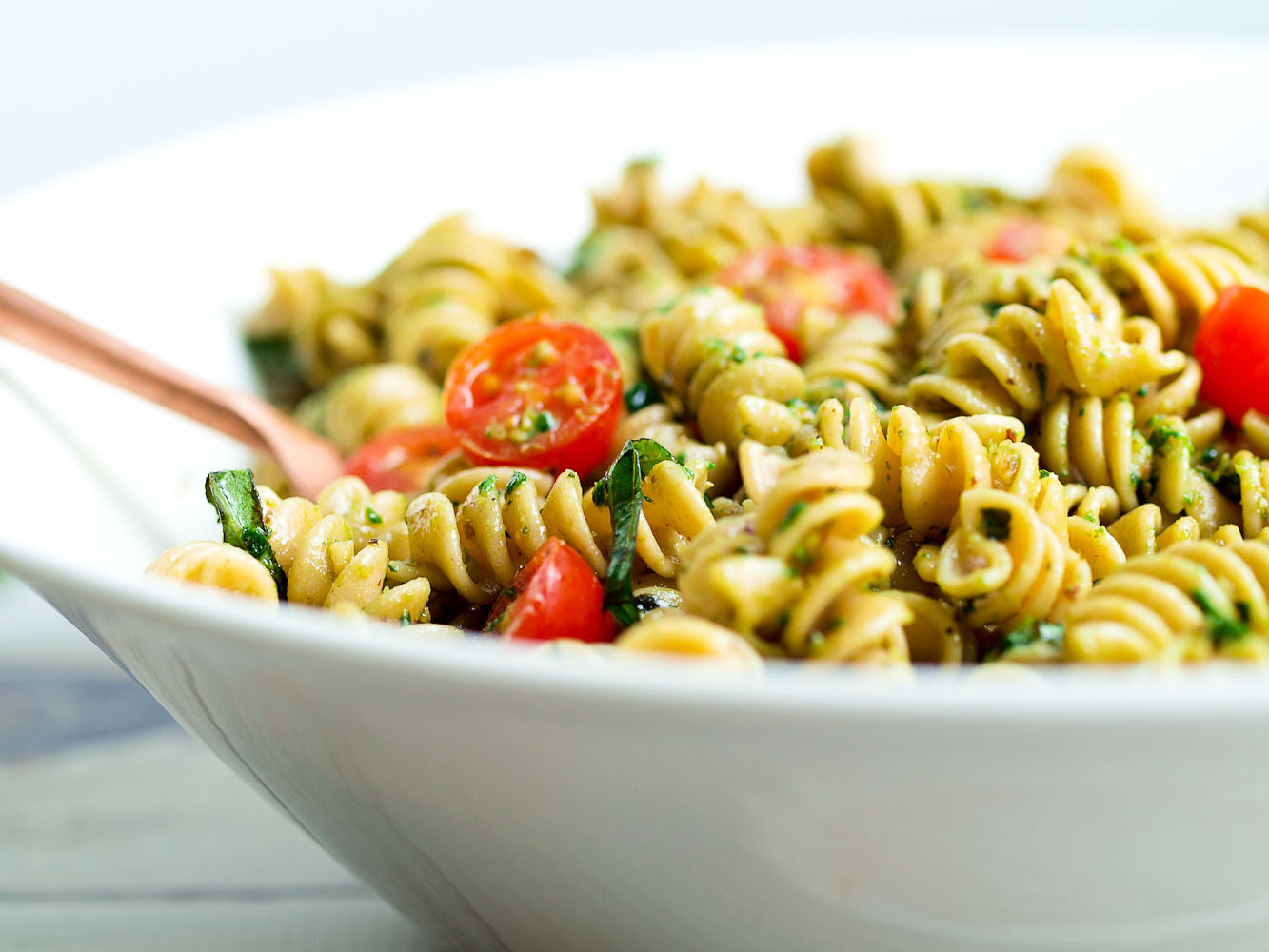 Healthy Pasta Salad
 Pesto Pasta Salad Happy Healthy Mama