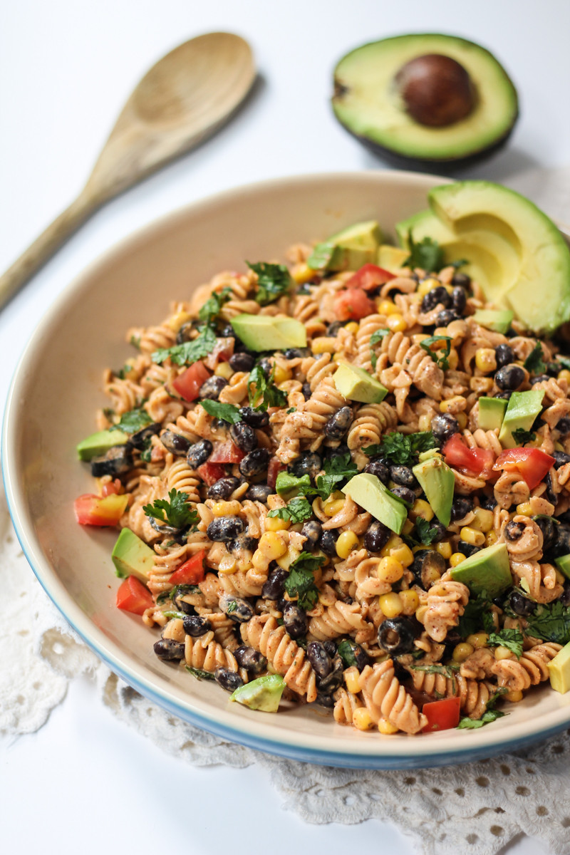 Healthy Pasta Salad
 Healthy Southwest Pasta Salad with Chipotle Lime Greek