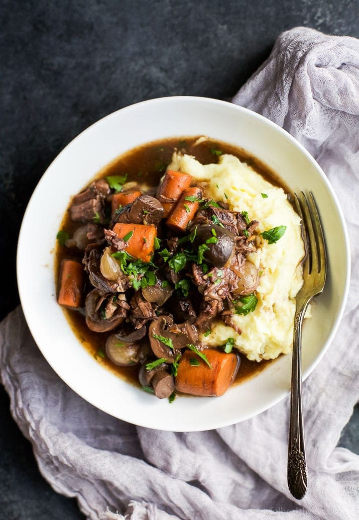 Healthy Slow Cooker Recipes
 Slow Cooker Beef Bourguignon