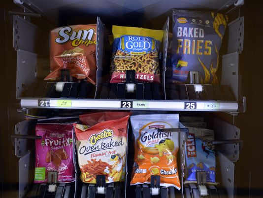 Healthy Vending Machine Snacks
 Entrepreneurs send healthier snacks into schools work