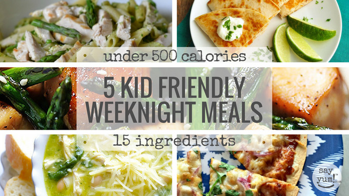 Healthy Weeknight Dinners
 5 kid friendly easy spring weeknight dinners under 500