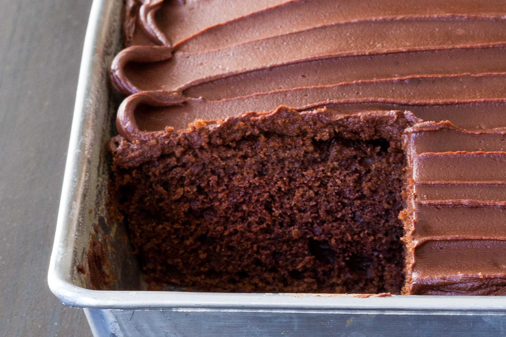 Hershey'S Chocolate Cake Recipe
 Chocolate Sour Cream Cake with Chocolate Frosting Recipe