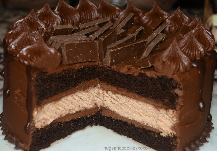 Hersheys Chocolate Cake
 Hershey s Black Out Candy Bar Cake