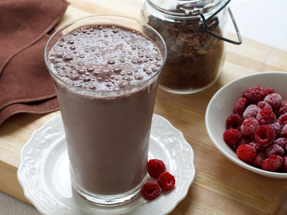 High Protein Smoothies
 High Protein Chocolate Raspberry Smoothie