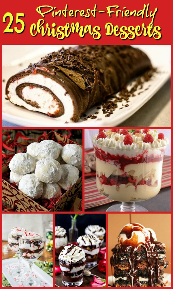 Holiday Dessert Pinterest
 25 Gorgeous Christmas Dessert Ideas for Pinterest Friends