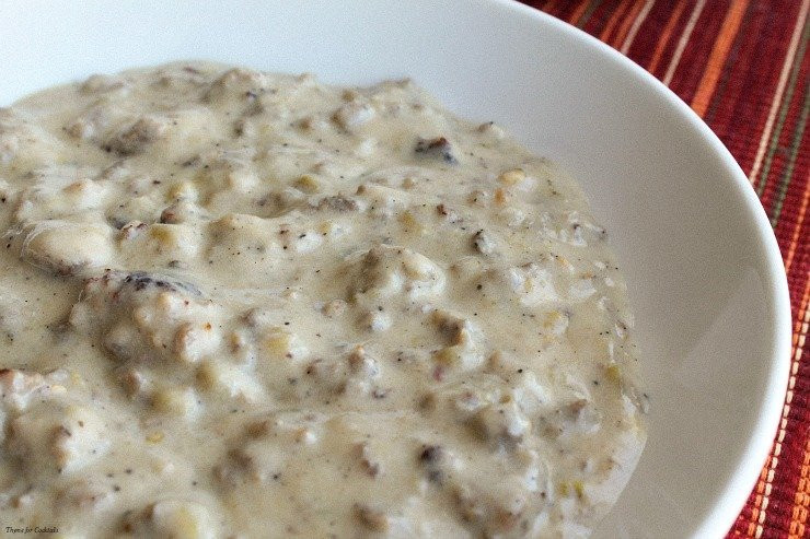Home Made Breakfast Gravy
 Green Chile Sausage Gravy Thyme for Cocktails