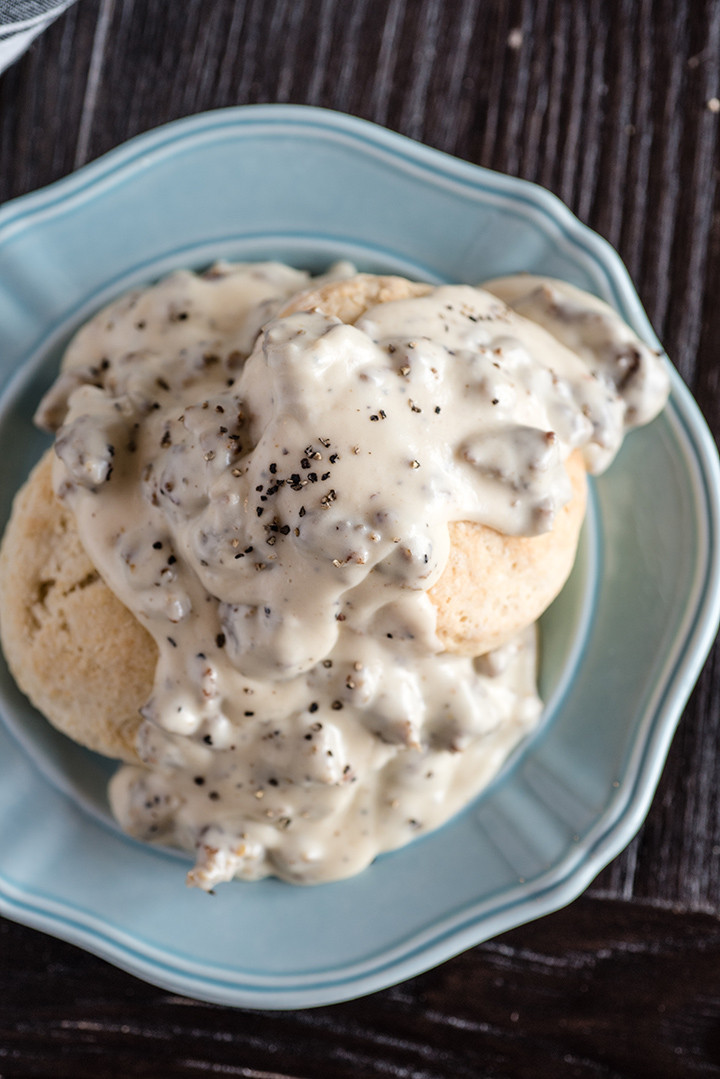 Home Made Breakfast Gravy
 Southern Breakfast Homemade Biscuits & Sausage Gravy
