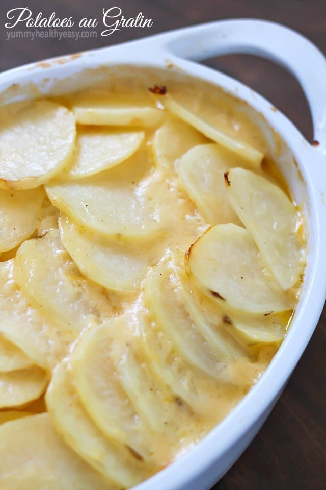 Homemade Au Gratin Potatoes
 Easy Homemade Cheesy Potatoes Au Gratin Yummy Healthy Easy