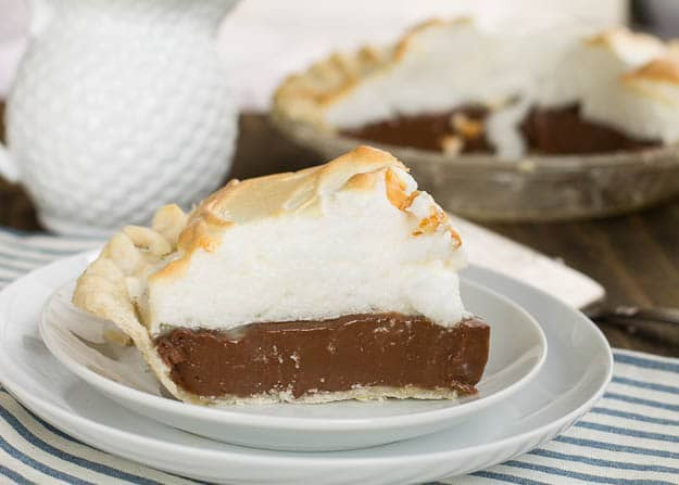 Homemade Chocolate Pie
 Old Fashioned Chocolate Meringue Pie Spicy Southern Kitchen