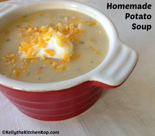 Homemade Potato Soup Recipe
 Homemade Organic Potato Soup Recipe With Sour Cream and