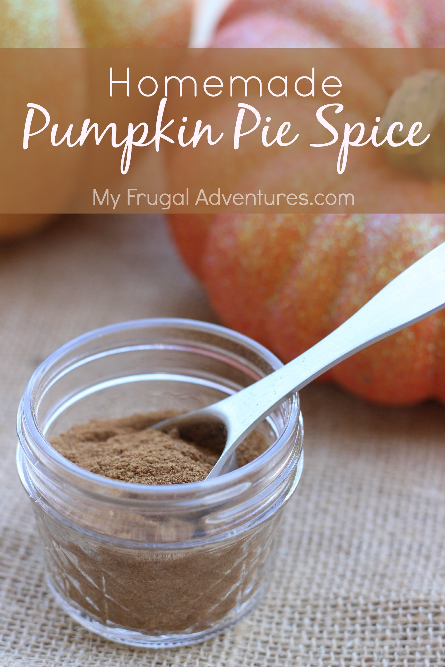 Homemade Pumpkin Pie Recipe
 Homemade Pumpkin Pie Spice My Frugal Adventures
