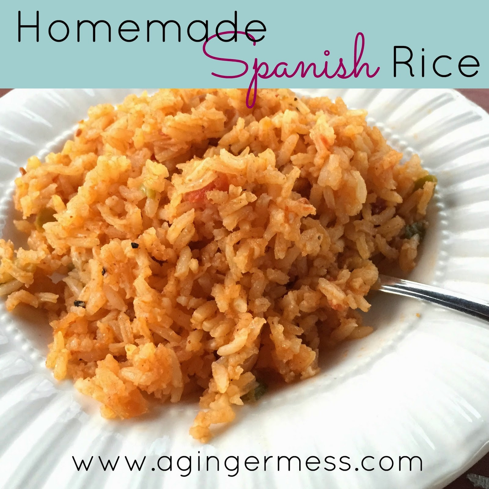 Homemade Spanish Rice
 A Ginger Mess Easy Homemade Spanish Rice