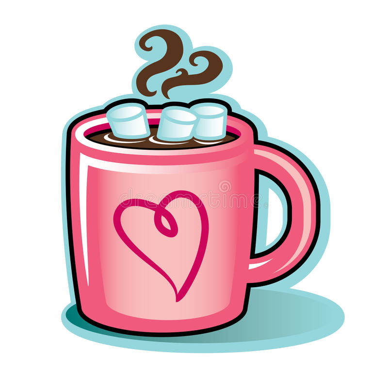 Hot Chocolate Clipart
 Valentine Heart Mug With Hot Cocoa Chocolate And