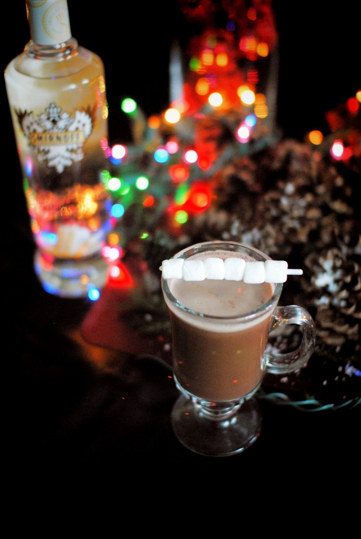 Hot Vodka Drinks
 Iced Cake Cocoa drink recipe 1 oz Smirnoff Iced Cake