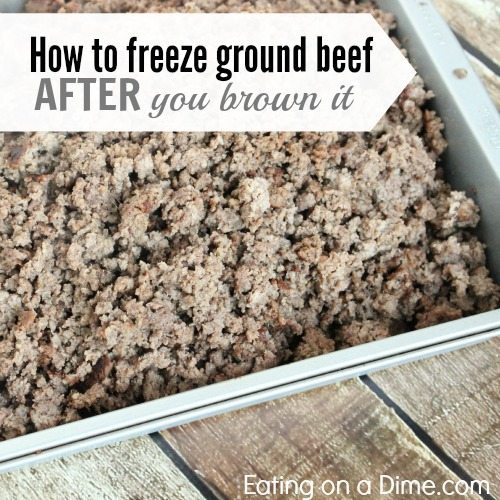 How Long Can You Freeze Ground Beef
 How to Freeze Ground beef AFTER you brown it Eating on a