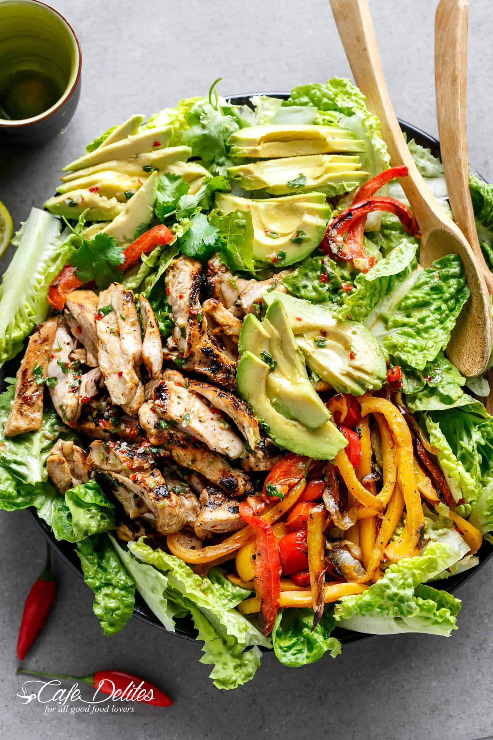 How Long Is Chicken Salad Good For
 Grilled Chili Lime Chicken Fajita Salad VIDEO Cafe