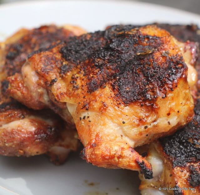 How Long To Bake Bone In Chicken Thighs
 Easy Grilled Chicken Thighs