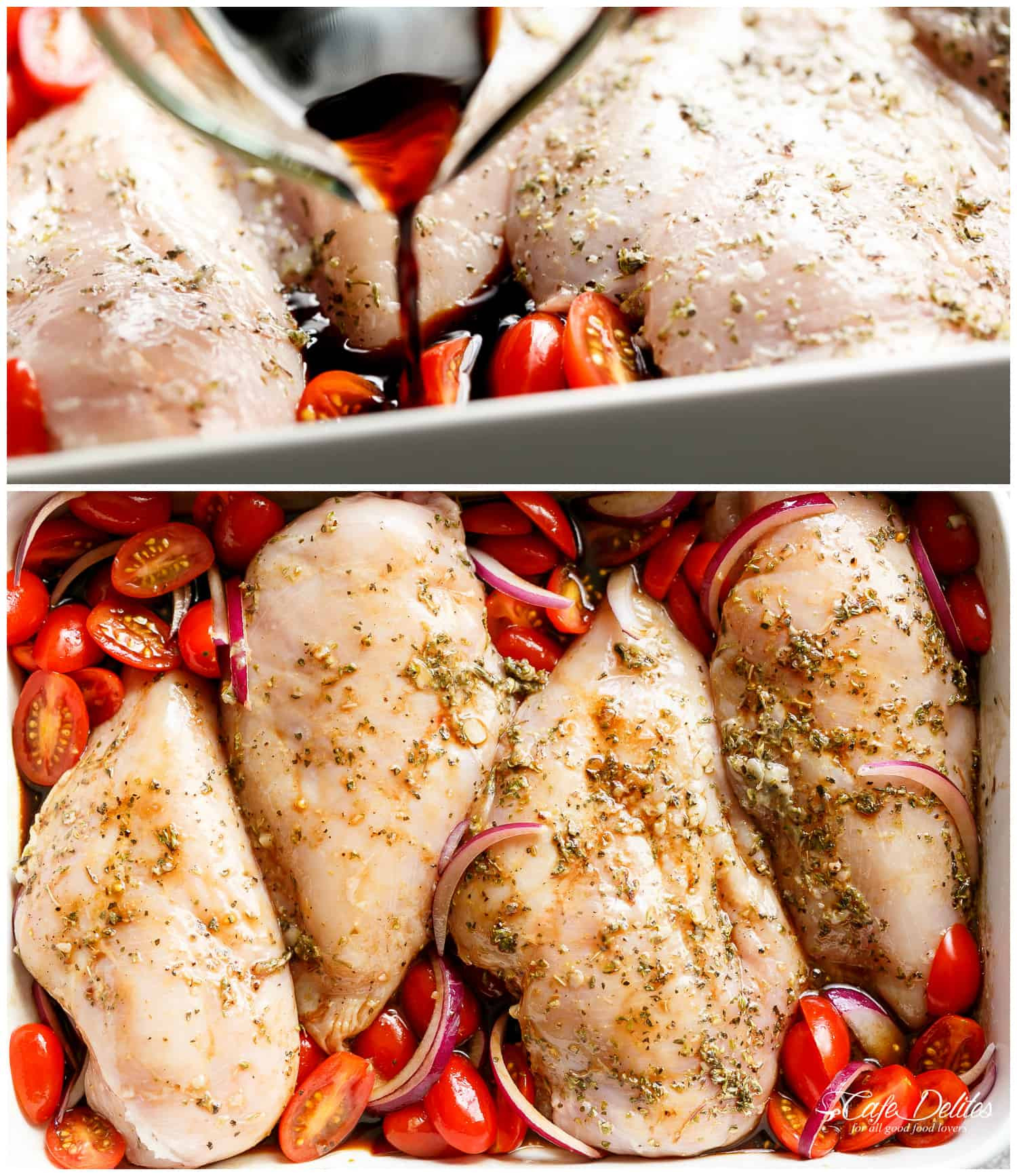 How Long To Cook Chicken Breasts In The Oven
 Balsamic Baked Chicken Breast With Mozzarella Cheese