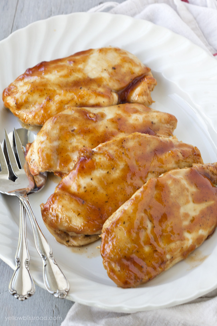 How Long To Cook Chicken Breasts In The Oven
 Easy Baked BBQ Chicken Breast Recipe Oven Barbecue Chicken